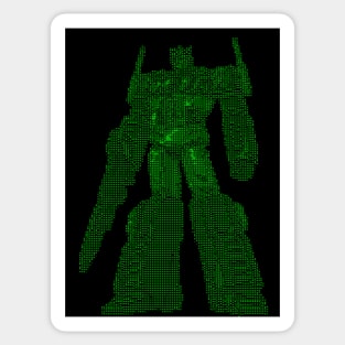 Optimus Prime in ASCII style Sticker